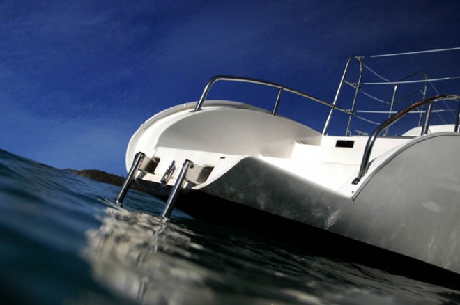 Seawind 1000 XL rear steps  © Seawind Catamarans www.seawindcats.com
